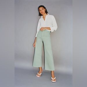 Zara marine straight jeans in mint green